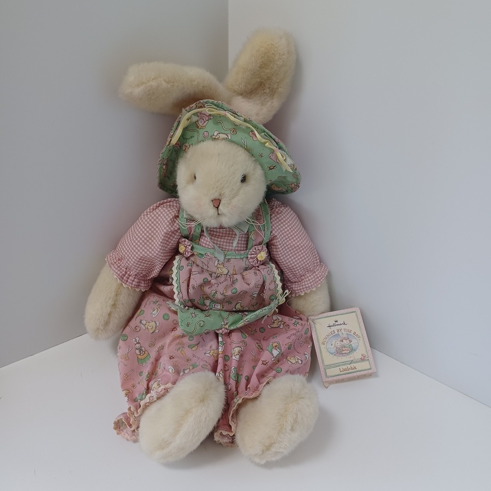 Vtg Hallmark Bunnies By The Bay Littlebit Folly 16" Plush‎ Rabbit New With Tags